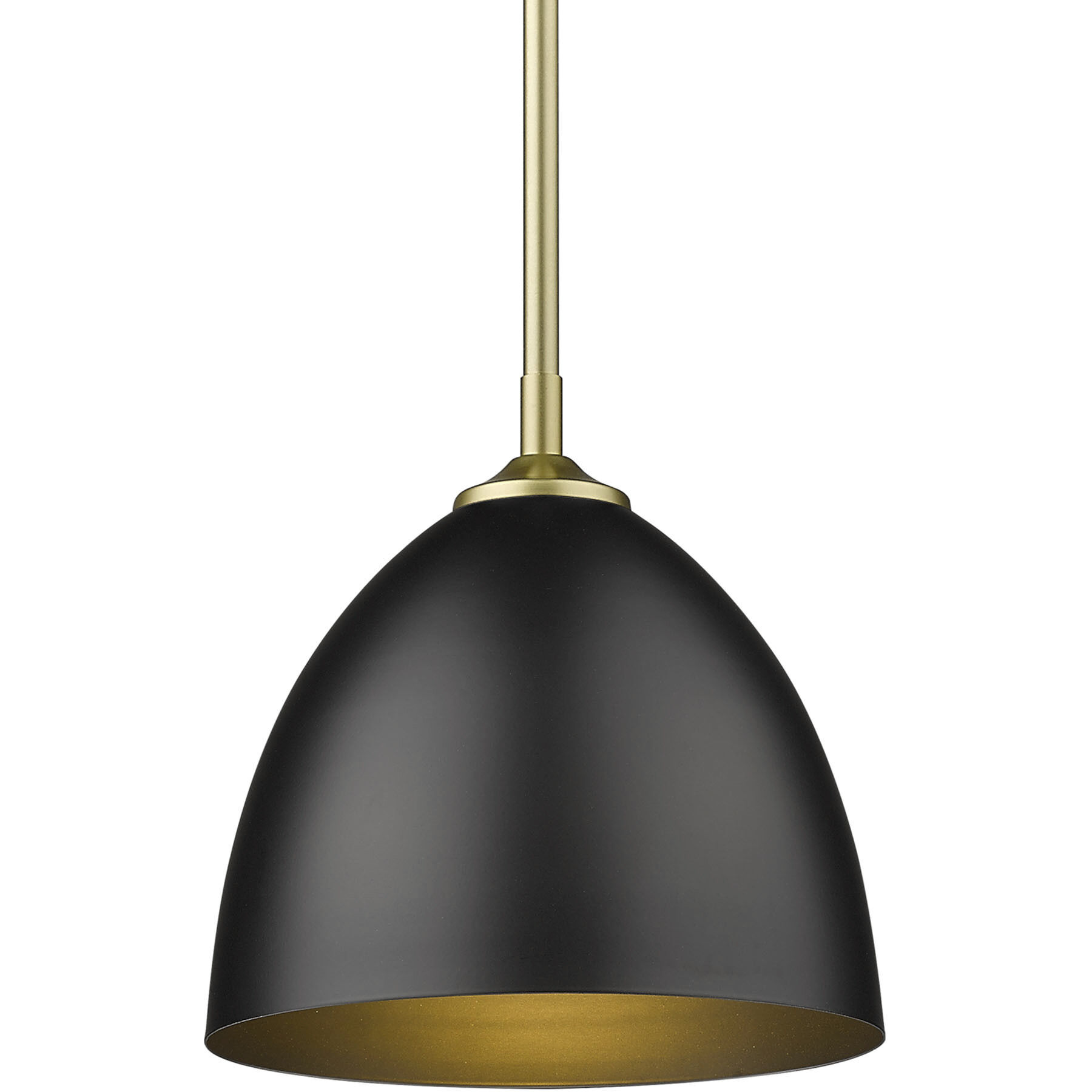 Yep Zoey Pendant Ceiling Light in Olympic Gold, Matte Black, Small