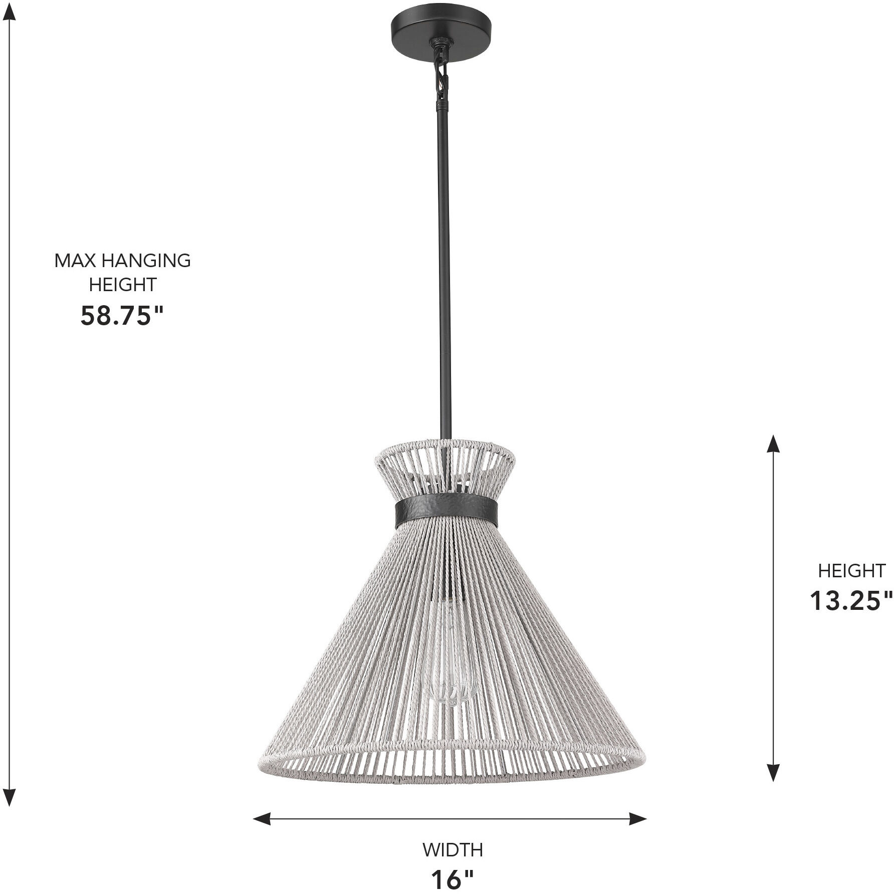 Avon Pendant Ceiling Light, Medium