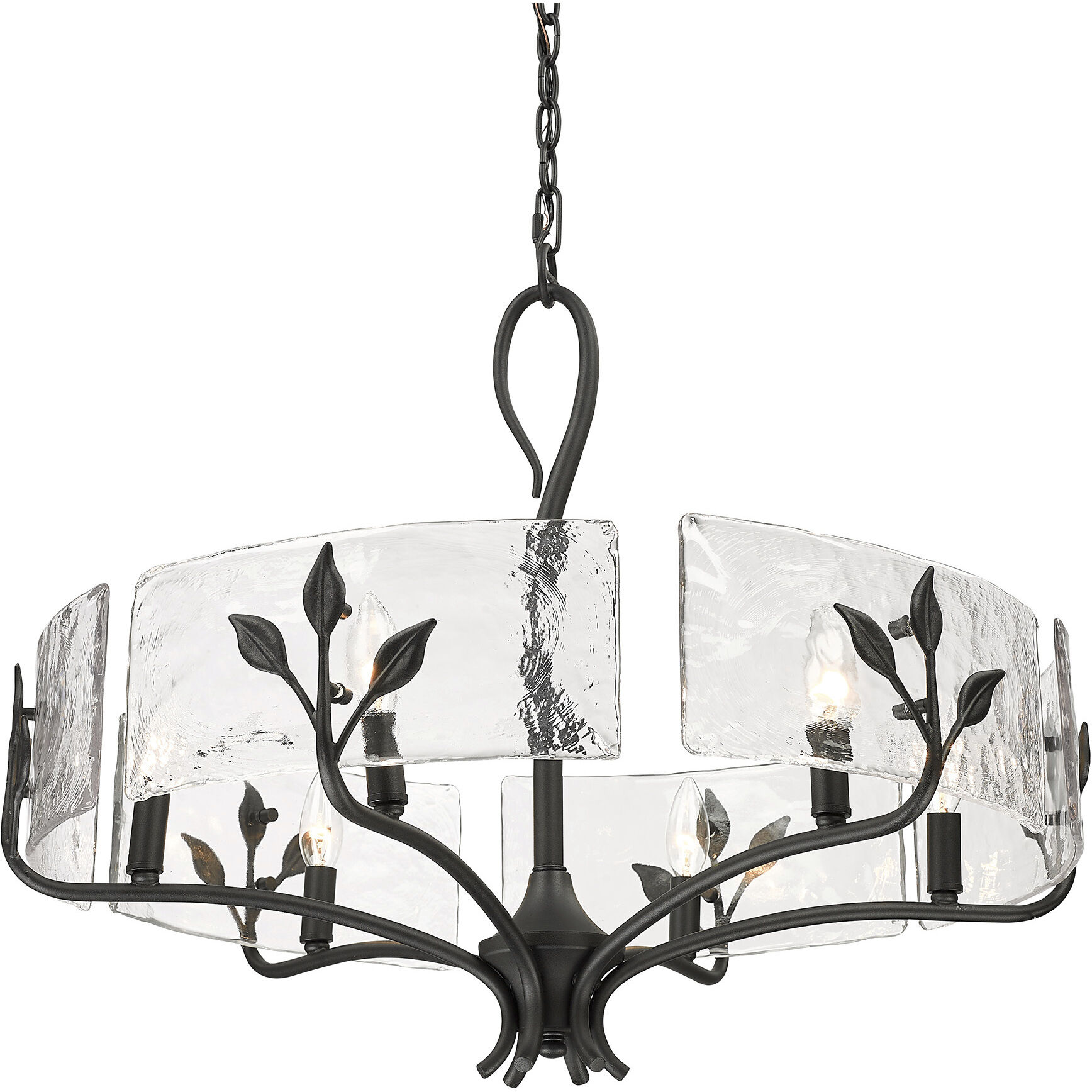 Calla 27.75 inch 60.00 watt Natural Black Chandelier Ceiling Light