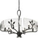 Calla 27.75 inch 60.00 watt Natural Black Chandelier Ceiling Light