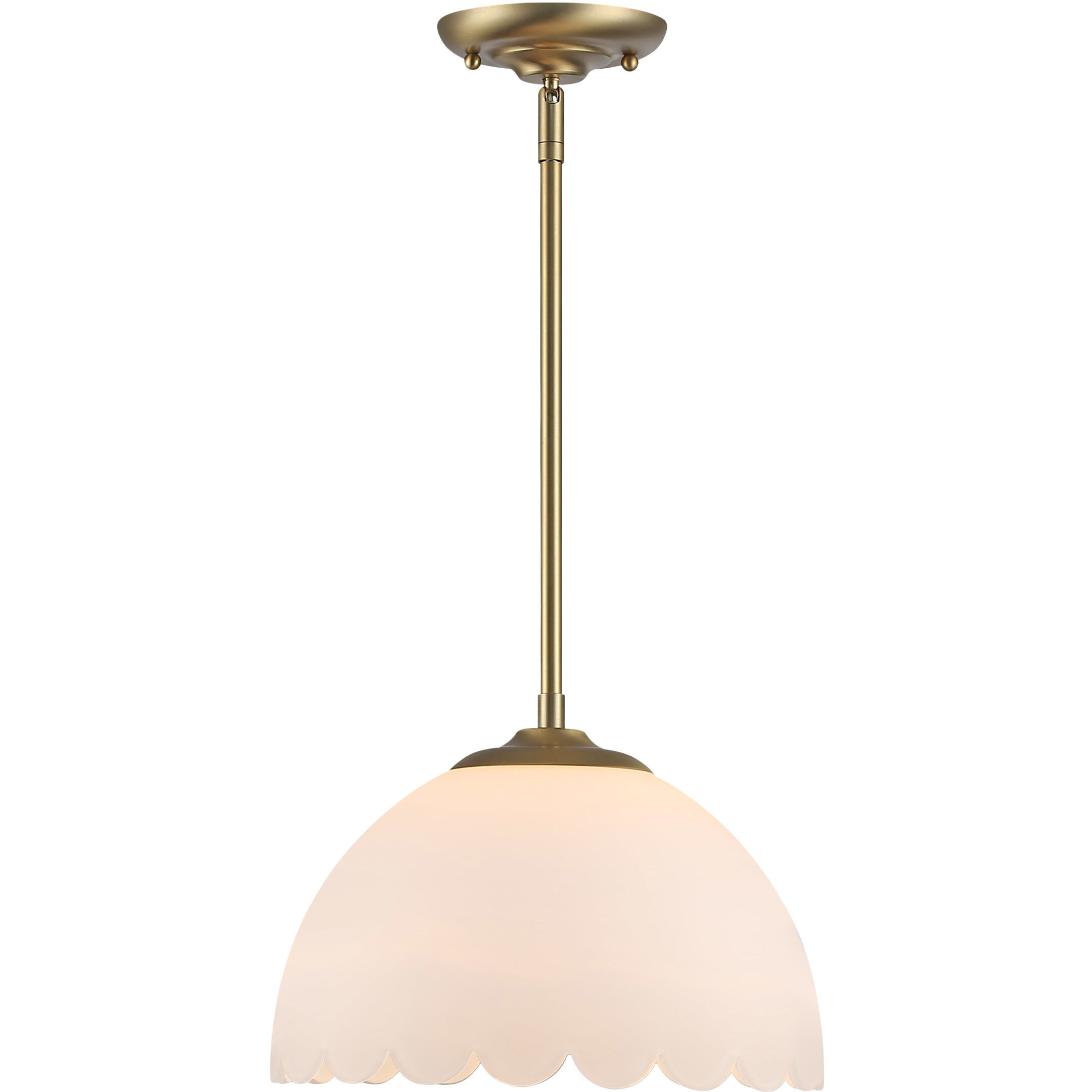 Dorinda Pendant Ceiling Light in Brushed Champagne Brass