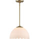 Dorinda Pendant Ceiling Light in Brushed Champagne Brass