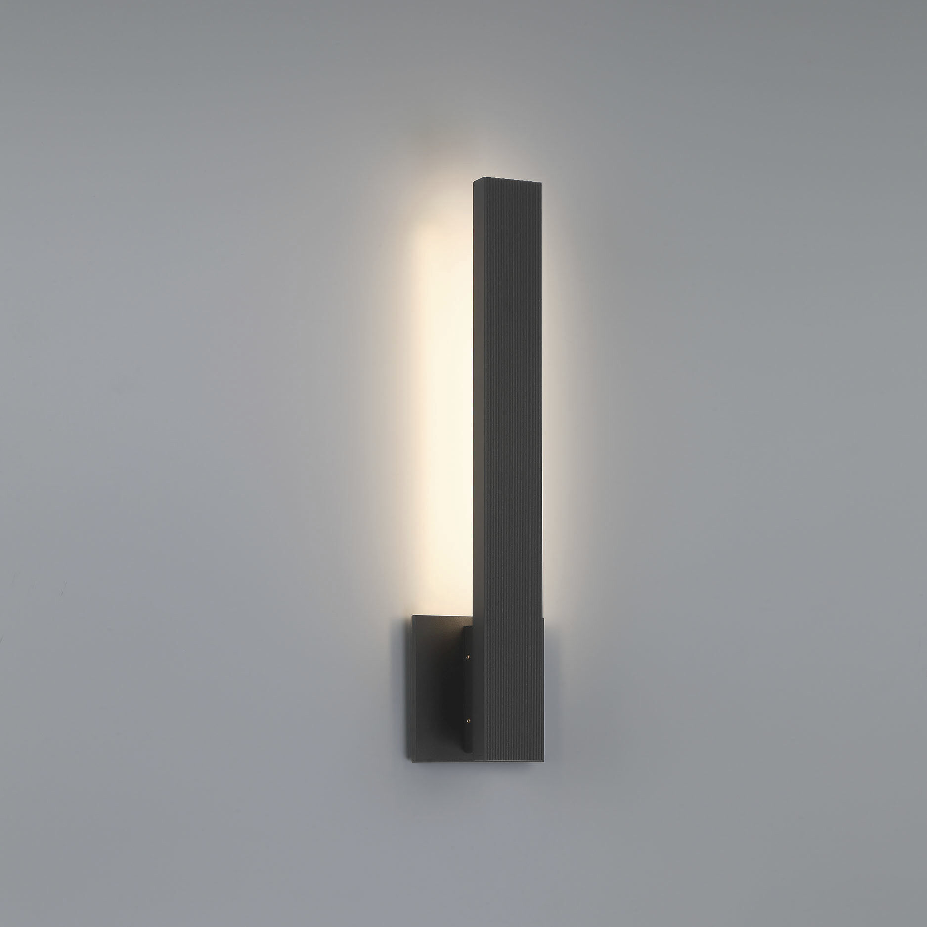 Enso LED 4.5 inch Textured Black Outdoor Wall