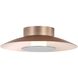 Yep Luma LED 11.75 inch French Gold Flush Mount Ceiling Light in Graphite