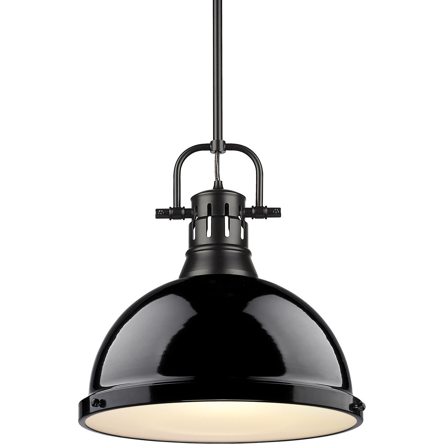 Yep Duncan Pendant Ceiling Light in Matte Black, Black, Large