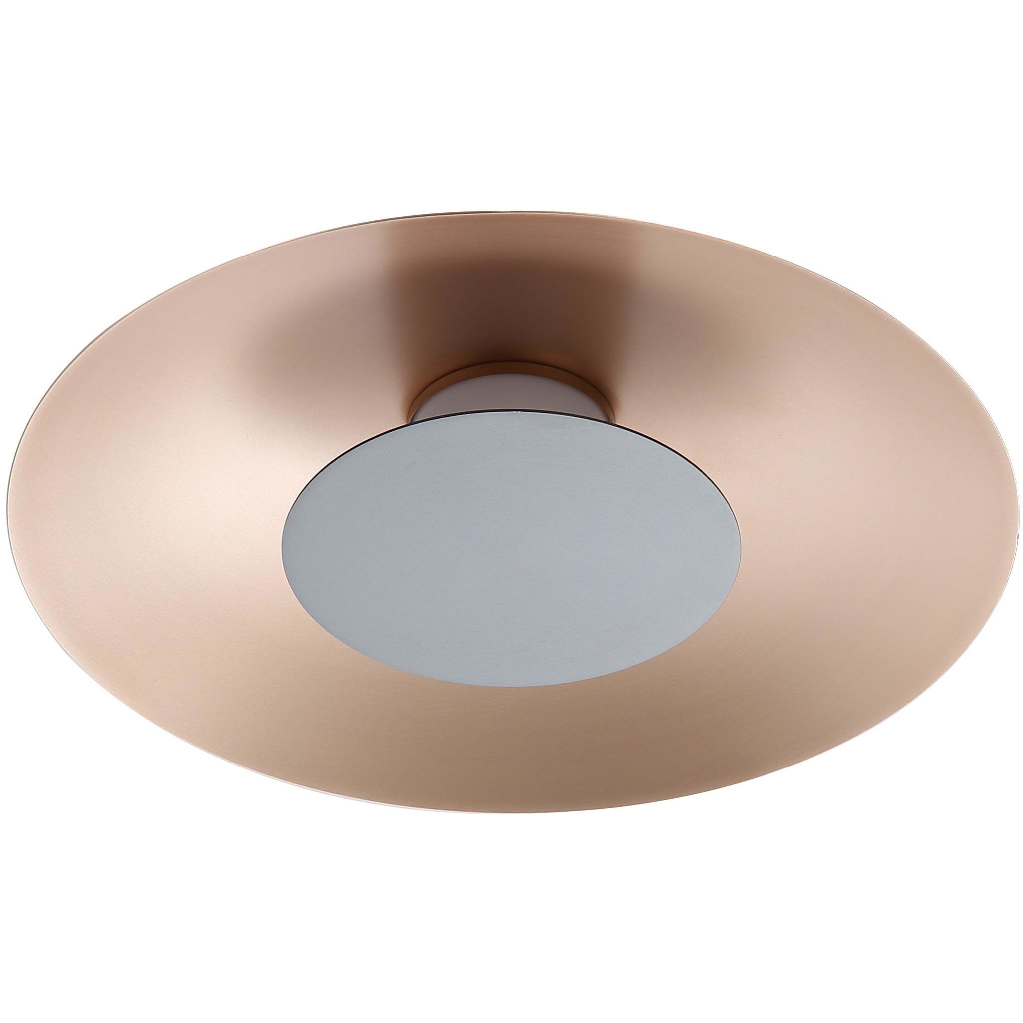 Yep Luma LED 11.75 inch French Gold Flush Mount Ceiling Light in Graphite