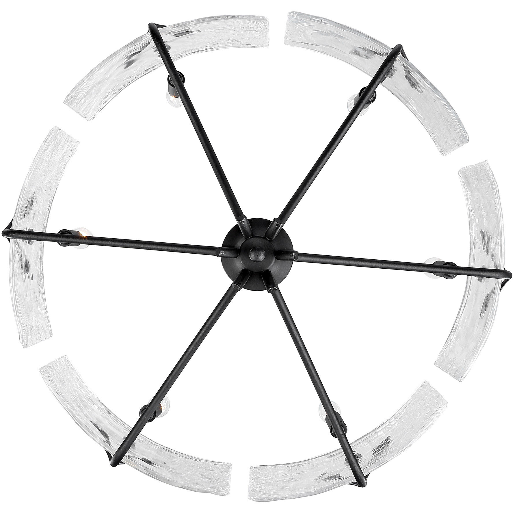 Calla 27.75 inch 60.00 watt Natural Black Chandelier Ceiling Light