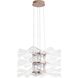 Vetrina LED 23.38 inch Light Gold Pendant Ceiling Light