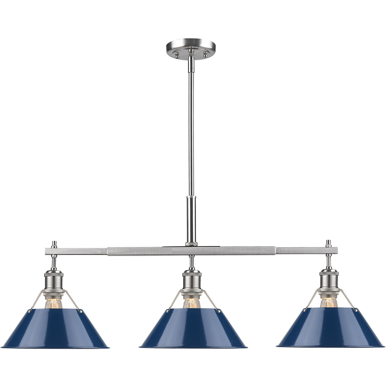 Yep Orwell Island Light Ceiling Light in Pewter, Navy