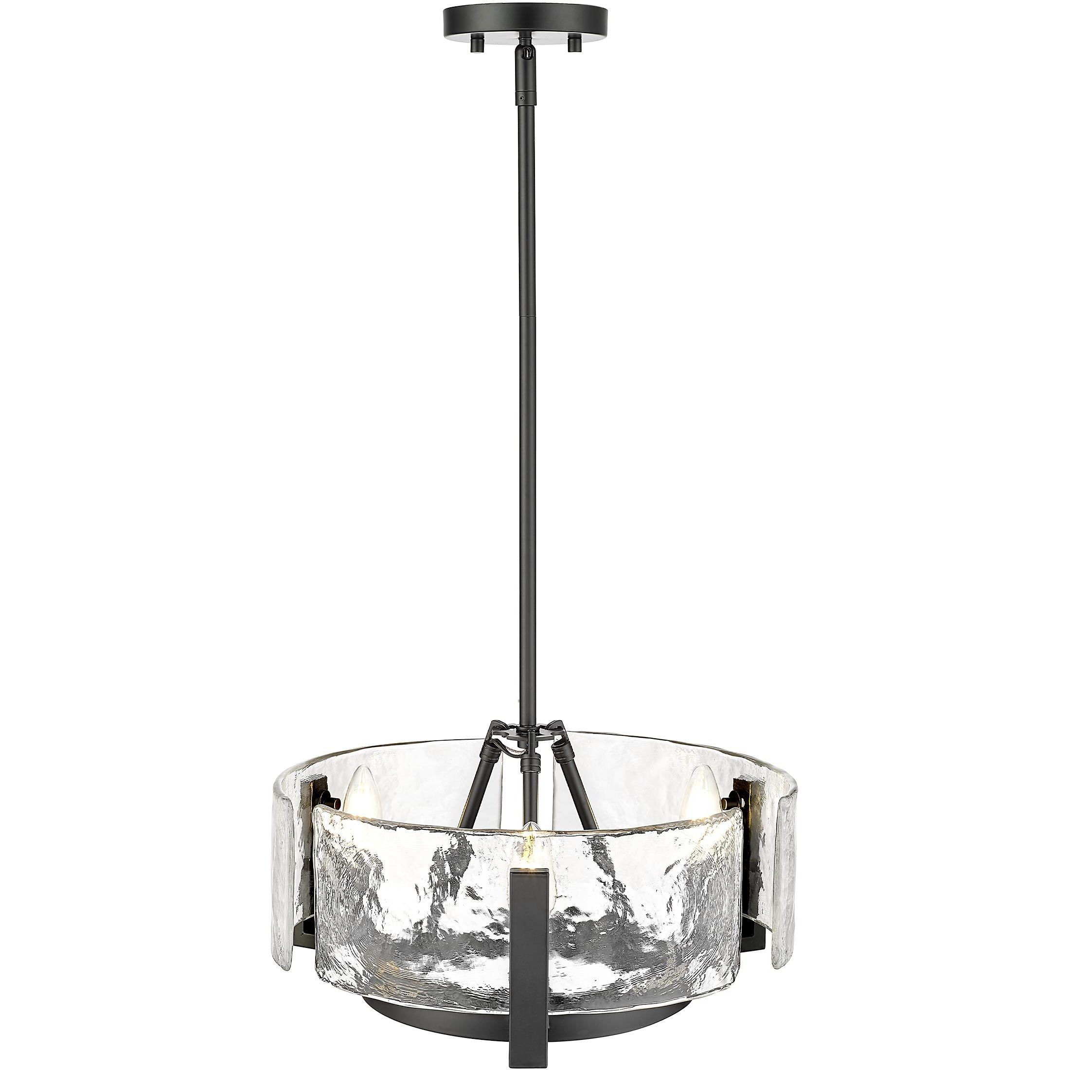 Aenon 16.5 inch 60.00 watt Matte Black Chandelier Ceiling Light