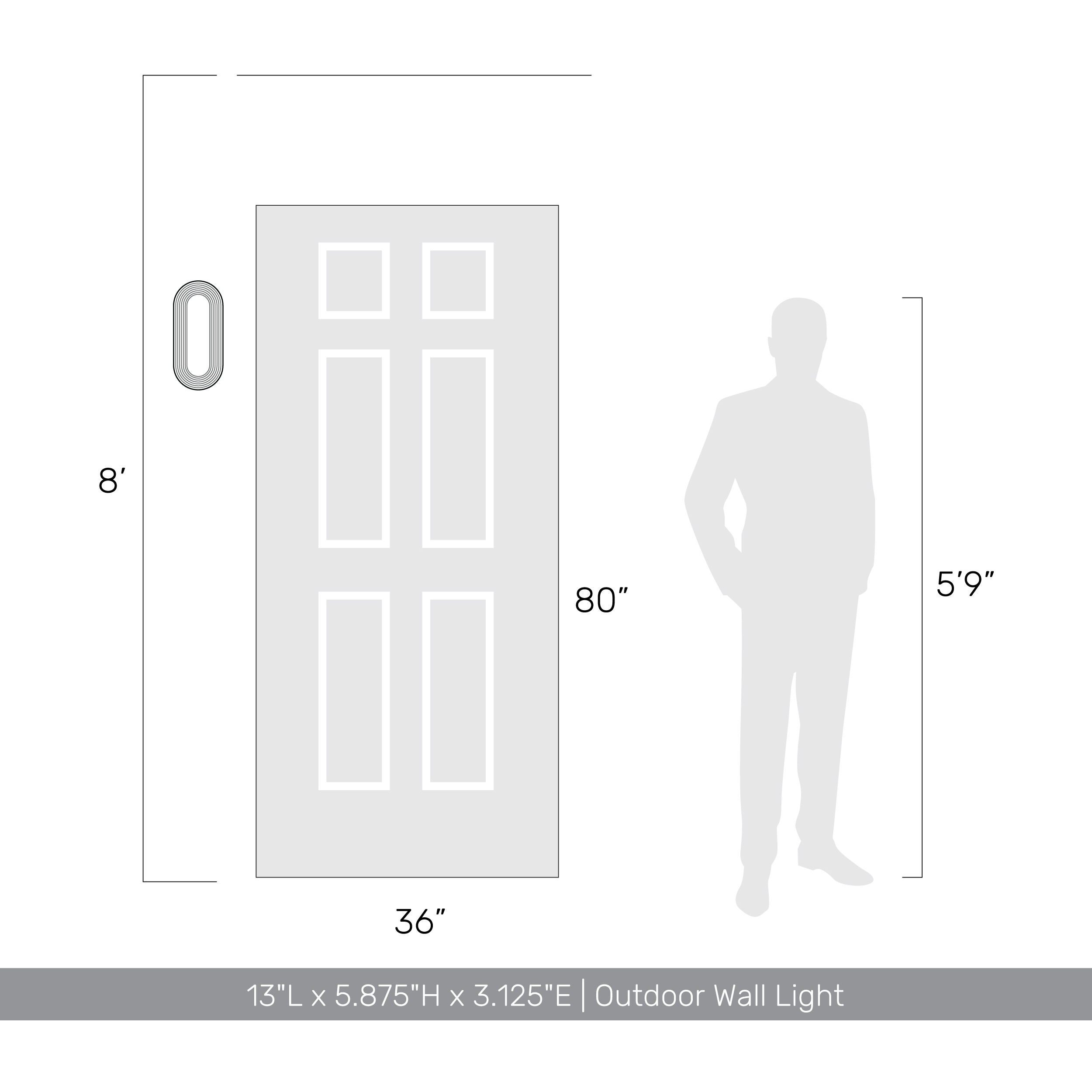 Wry Plexus 1 Light 5.88 inch Satin Brushed Gold Outdoor Wall Light