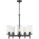 Winslett 23.75 inch 60.00 watt Matte Black Chandelier Ceiling Light