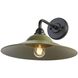 Croma 1 Light 9 inch Matte Black Outdoor Wall Sconce in No Glass, Matte Pine