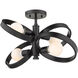 Sloane 4 Light 21.38 inch Matte Black Chandelier Ceiling Light