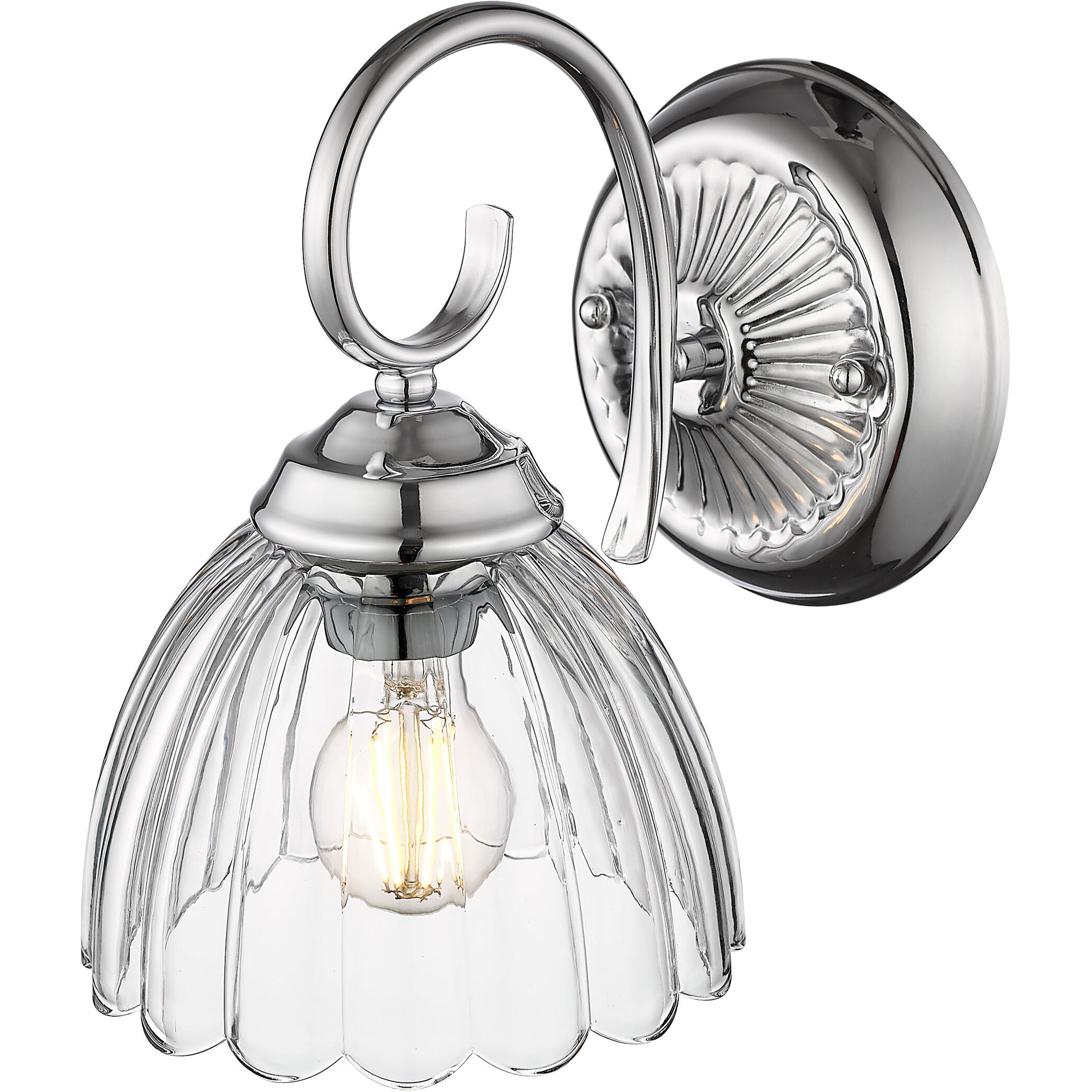 Audra 1 Light 6.88 inch Chrome Wall Sconce Wall Light