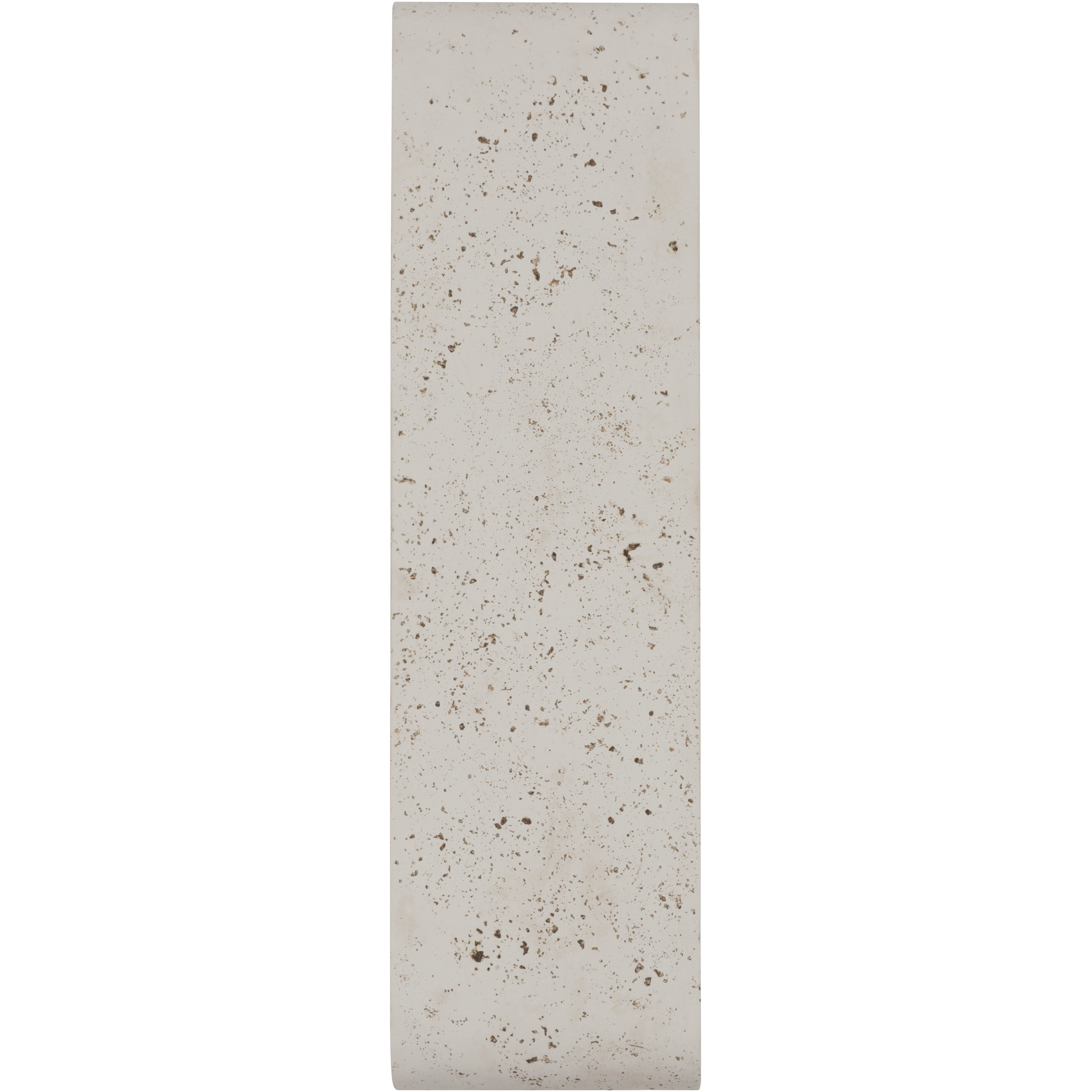 Stela 1 Light 6.25 inch White Travertine Outdoor Wall Light