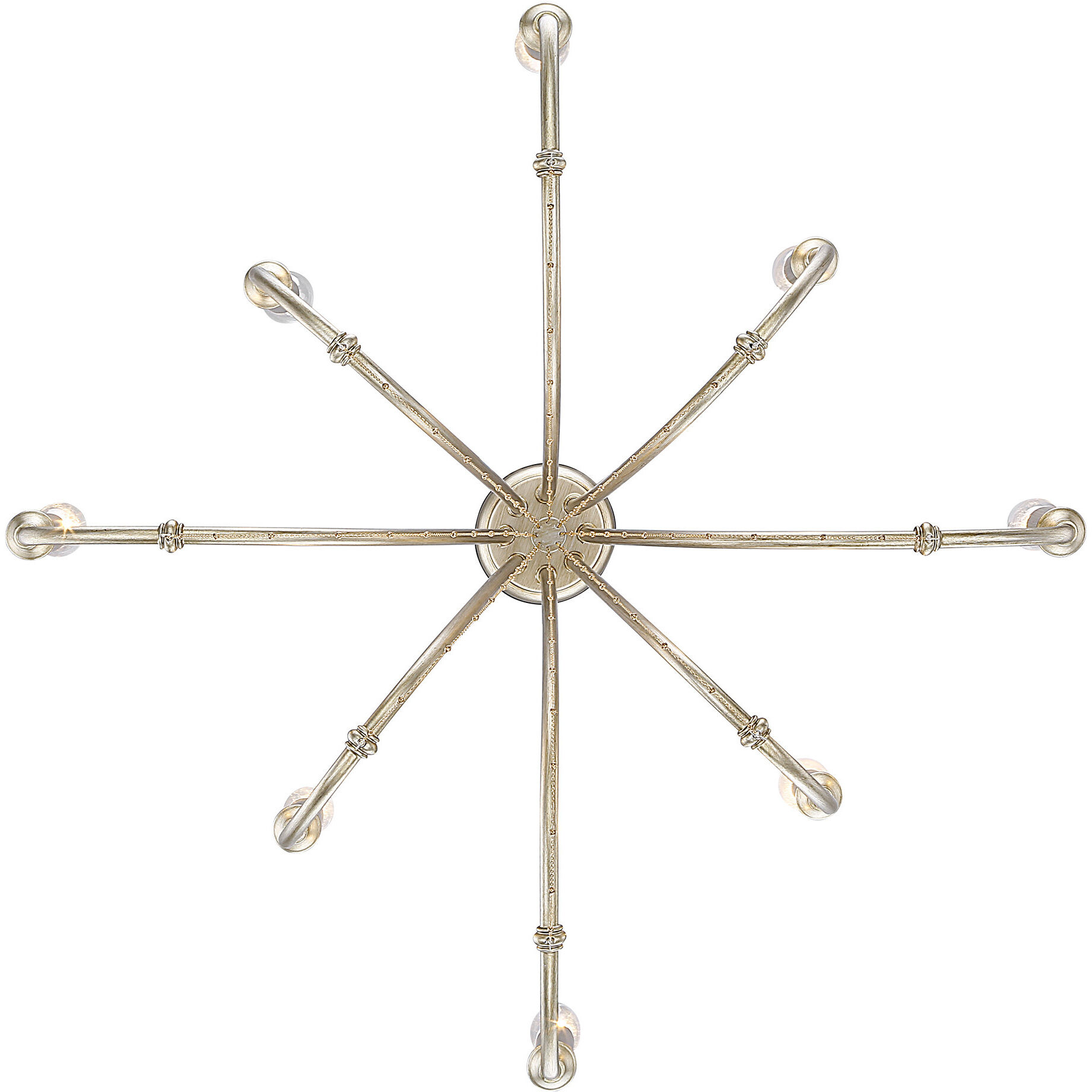 Kamila 24 inch 60.00 watt White Gold Chandelier Ceiling Light