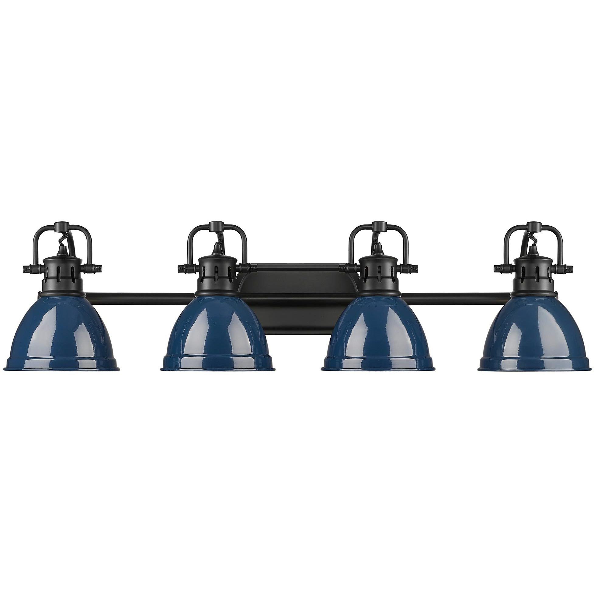 Yep Duncan Vanity Wall Light in Matte Black, Navy