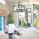 Smyth 6 Light 26.63 inch Matte Black Chandelier Ceiling Light in Clear Glass