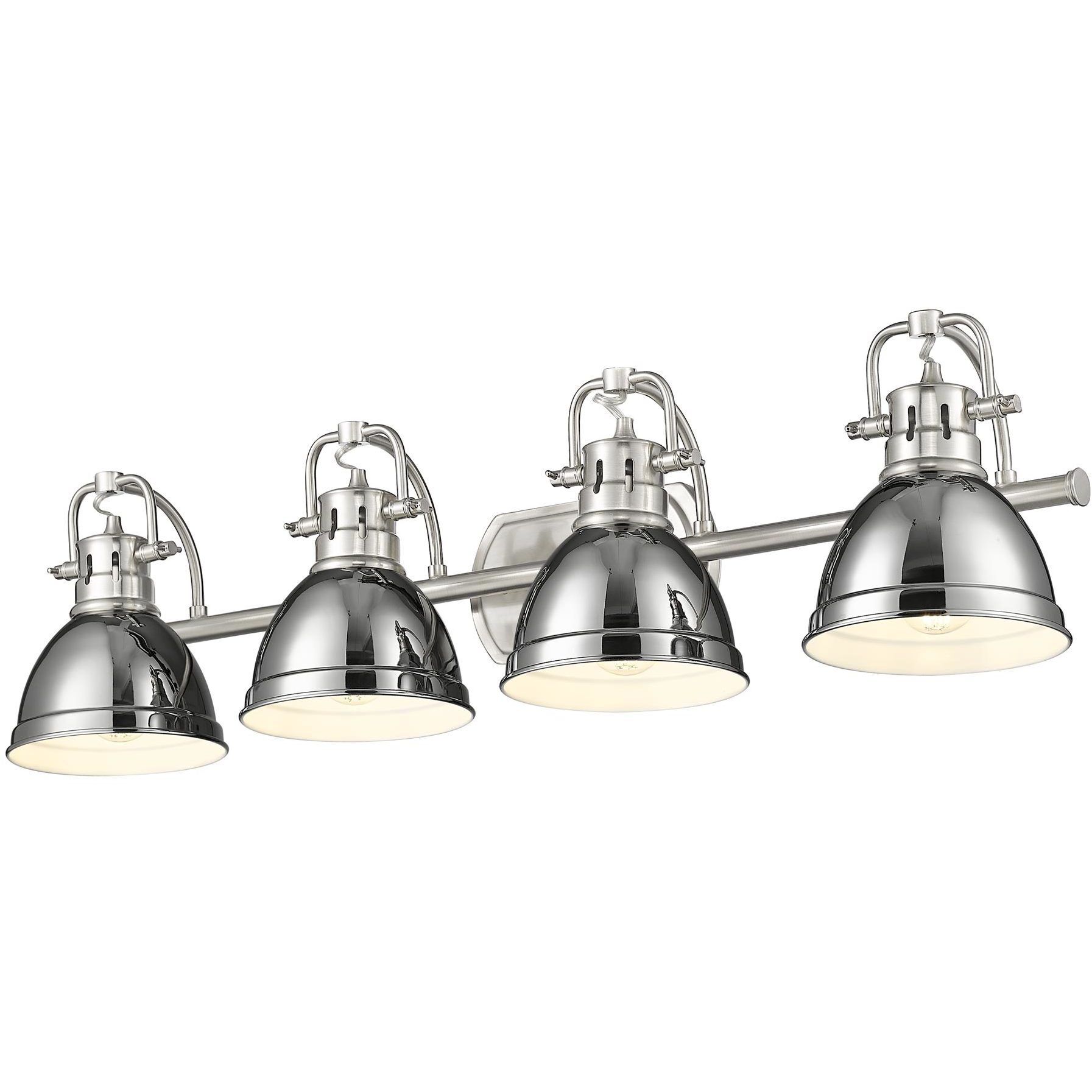 Yep Duncan Vanity Wall Light in Pewter, Chrome