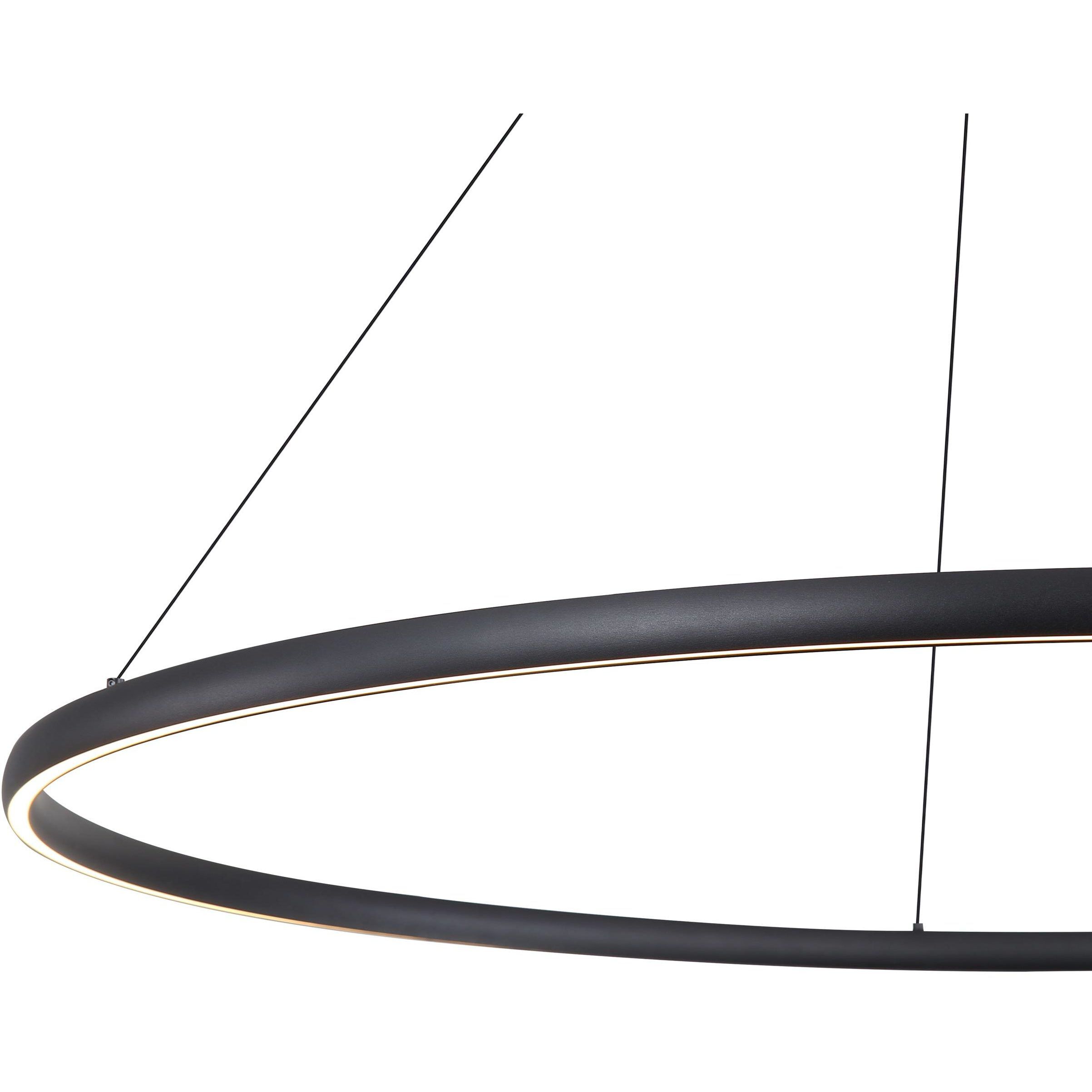 Veritas LED 47.25 inch Sand Black Chandelier Ceiling Light