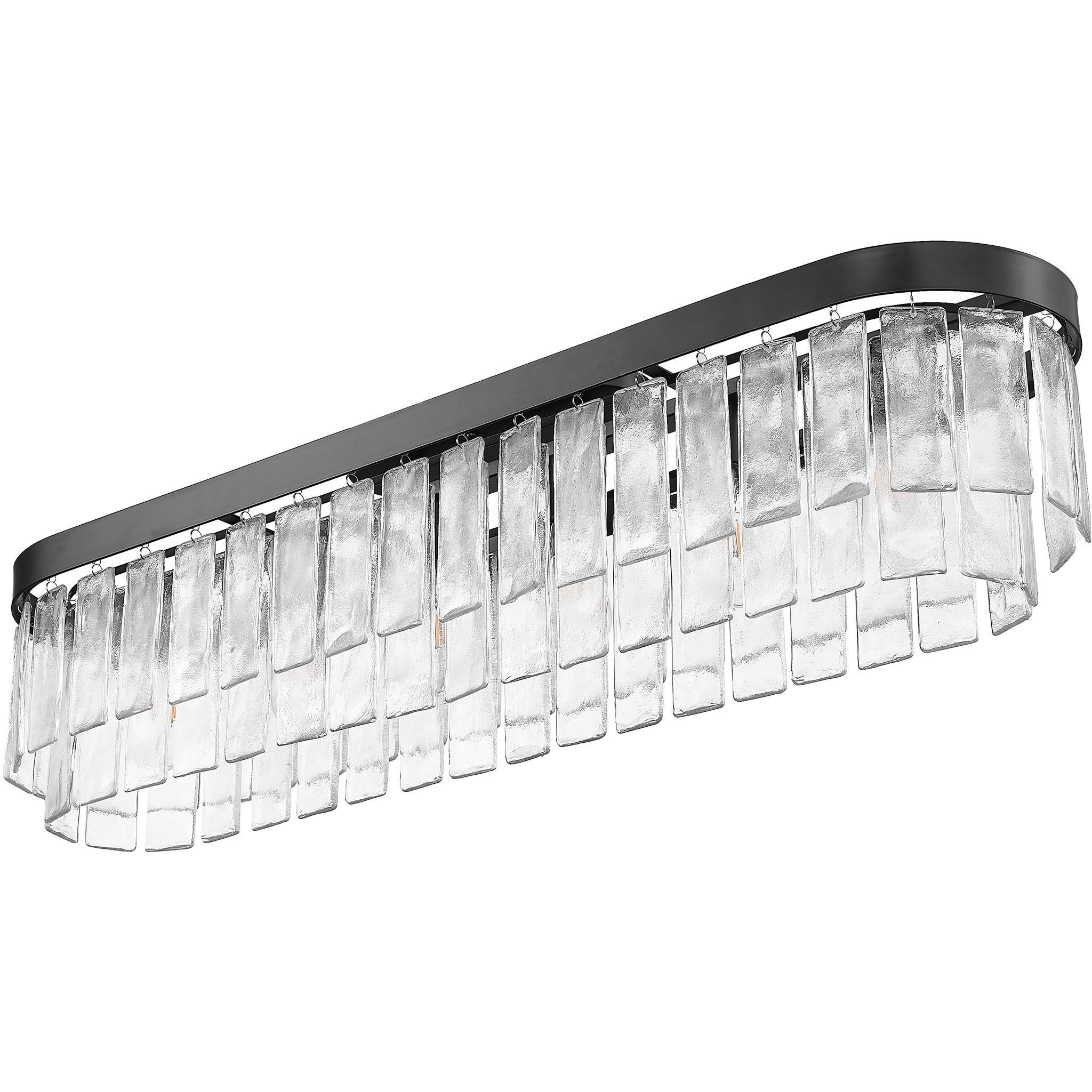 Ciara 6 Light 42 inch Matte Black Flush Mount Ceiling Light