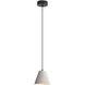 Clarus Pendant Ceiling Light in White Sandstone Cement