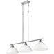 Yep Duncan Island Light Ceiling Light in Chrome, Matte White