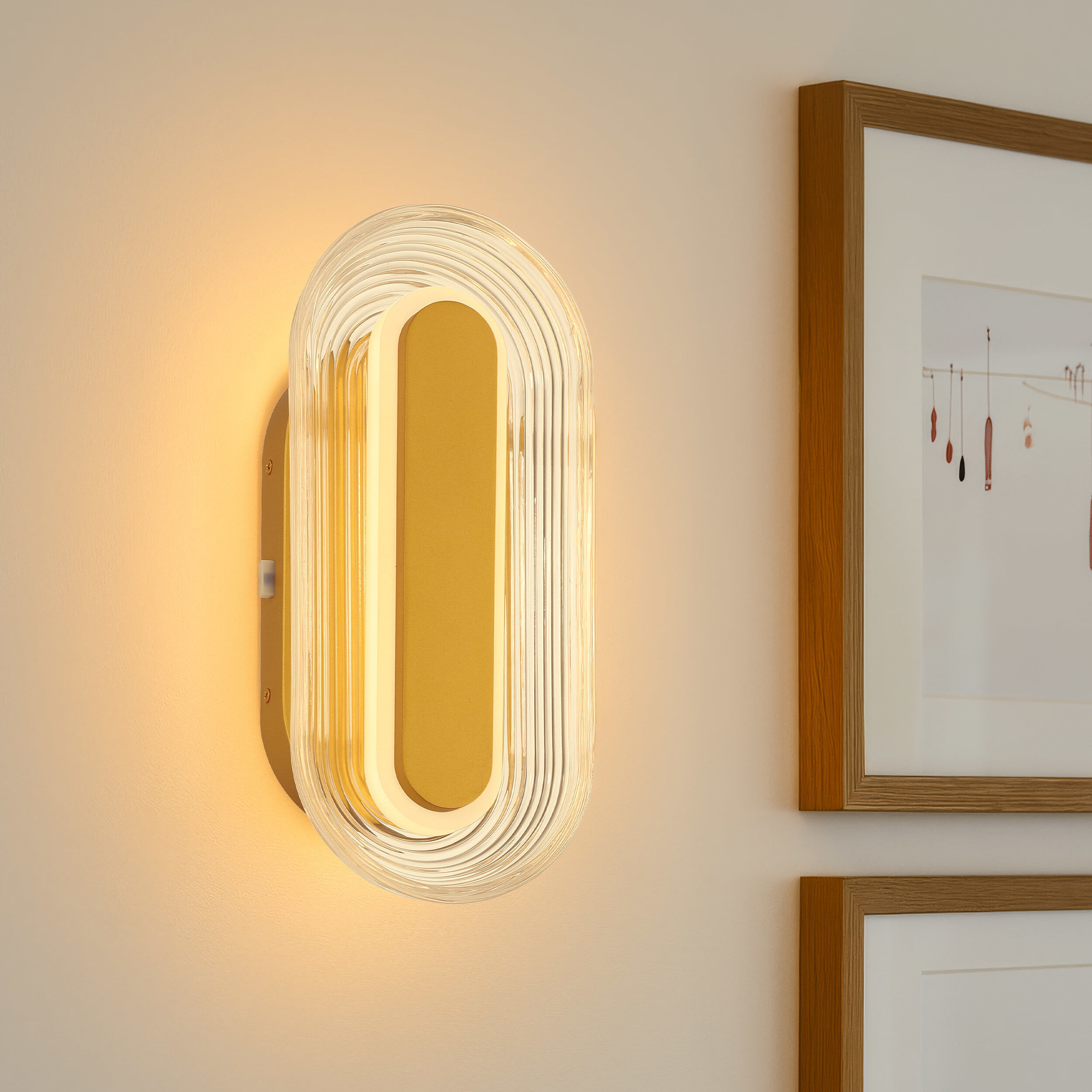 Wry Plexus 1 Light 5.88 inch Satin Brushed Gold Outdoor Wall Light