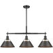 Yep Orwell Island Light Ceiling Light in Matte Black, Rubbed Bronze