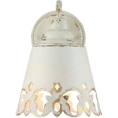 Eloise 1 Light 8.75 inch Antique Ivory Vanity Light Wall Light