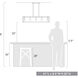 Tribeca 5 Light 41 inch Matte Black Linear Pendant Ceiling Light