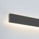 Enso LED 4.5 inch Textured Black Outdoor Wall
