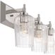 Yep Brilia 3 Light 24 inch Polished Nickel Vanity Light Wall Light
