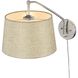 Ryleigh Articulating Wall Sconce Wall Light in Pewter, Natural Sisal
