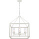 Smyth 4 Light 21 inch Natural White Chandelier Ceiling Light in Clear Glass