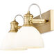 Hines 2 Light 17.88 inch Brushed Champagne Bronze Bath Vanity Light Wall Light