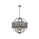 Colson 6 Light 26 inch Etruscan Bronze Chandelier Ceiling Light in No Shade