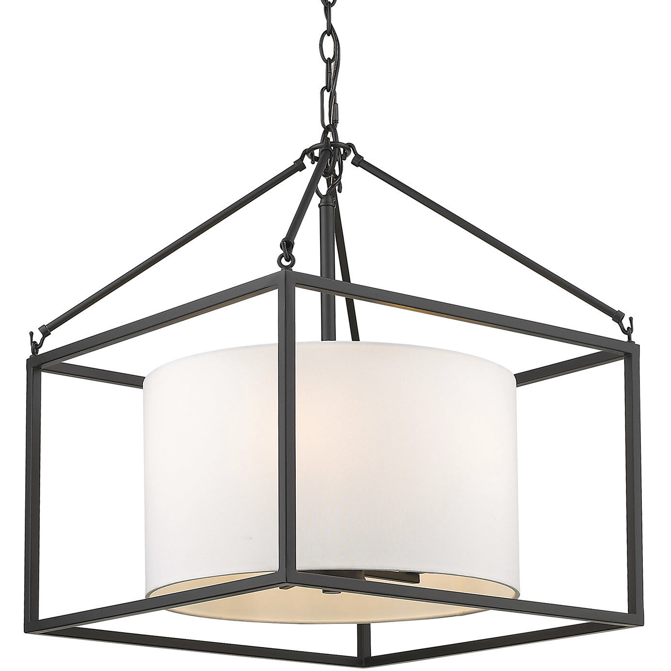 Manhattan 18.38 inch 60.00 watt Matte Black Chandelier Ceiling Light