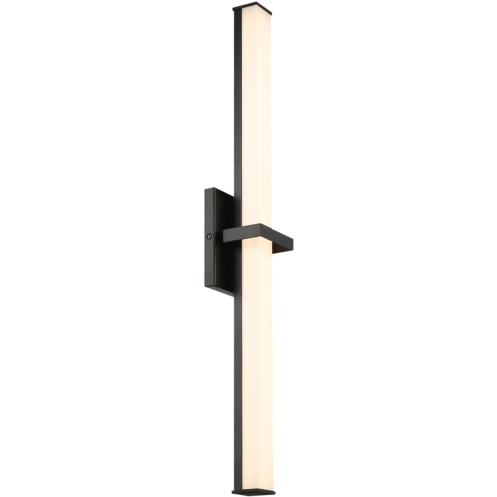 Elon Vanity Wall Light in Matte Black