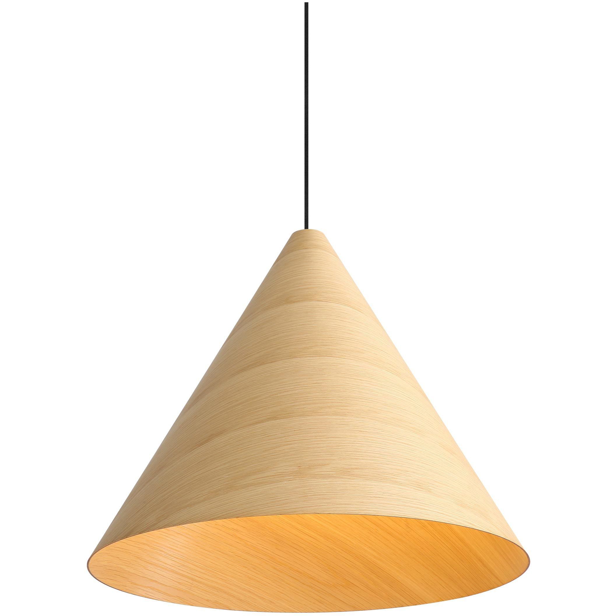 Conique Pendant Ceiling Light in Light Walnut