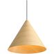 Conique Pendant Ceiling Light in Light Walnut