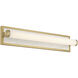 Yep Stratum 1 Light 25.25 inch Brushed Champagne Brass with Jazz White Marble Vanity Light Wall Light