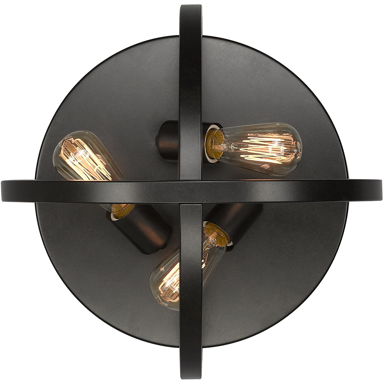 Colson 3 Light 14.25 inch Etruscan Bronze Flush Mount Ceiling Light in No Shade, Damp
