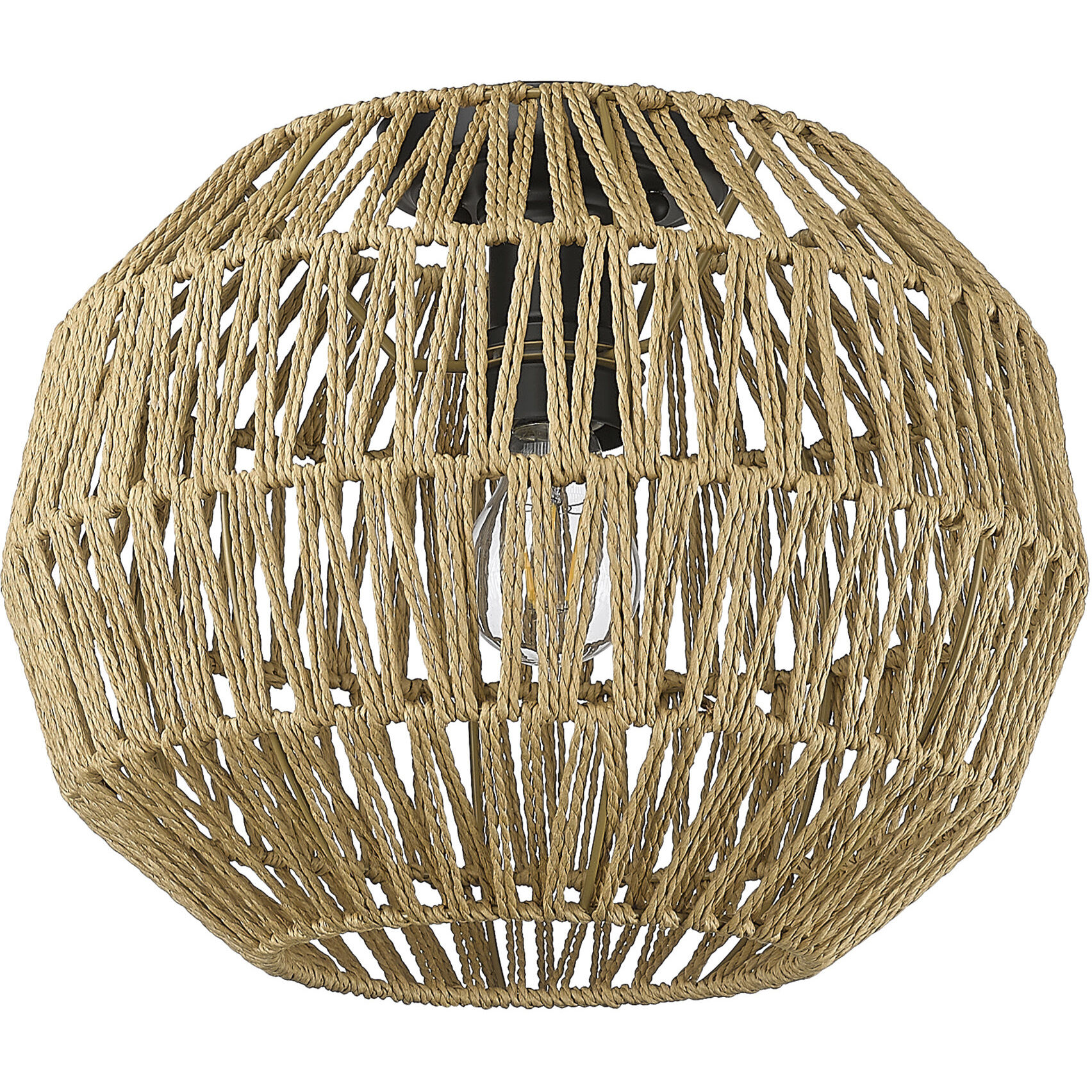 Florence 1 Light 14 inch Matte Black Flush Mount Ceiling Light