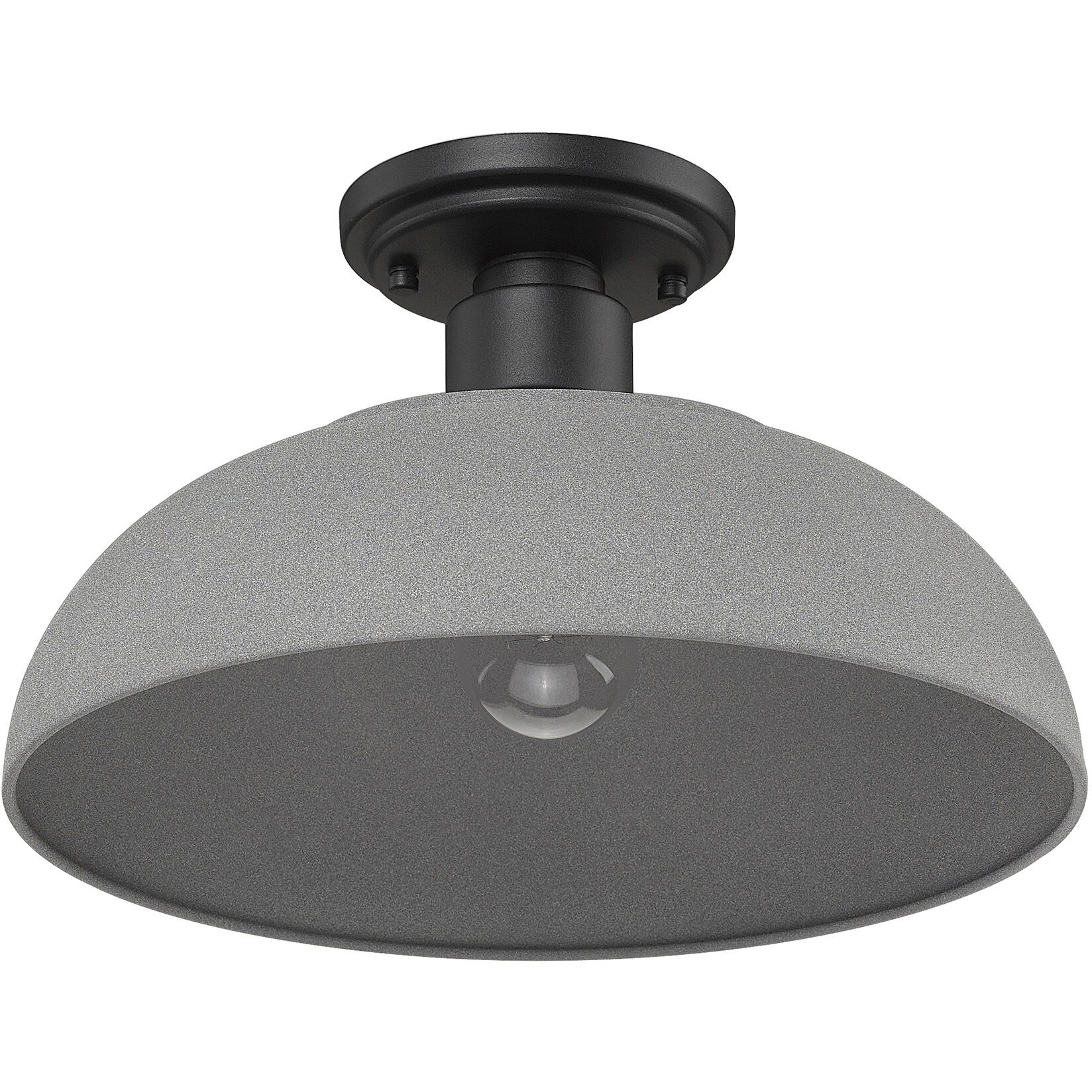 Yep Levitt 1 Light 8.25 inch Natural Black Outdoor Ceiling in Natural Gray