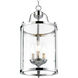 Payton 3 Light 9 inch Chrome Pendant Ceiling Light, Caged