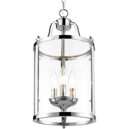 Payton 3 Light 9 inch Chrome Pendant Ceiling Light, Caged