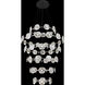 Ziva Celestia 57 inch 4.00 watt Chrome Chandelier Ceiling Light, 6 Tier