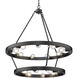 Castile 32 inch 60.00 watt Matte Black Chandelier Ceiling Light